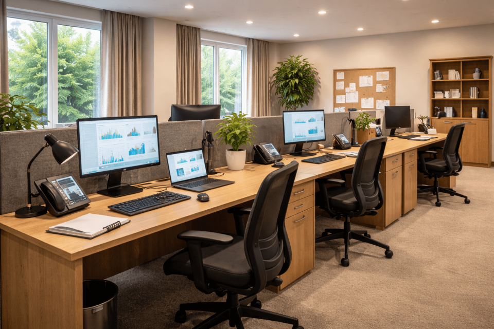 Moderner Computerraum, Großes Office in Kiel Bild